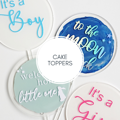 Cardstock Cake Topper, Acrylic Cake Topper, Cake Topper, Celebration Cake Topper, Custom Cake Topper, Bespoke Cake Topper