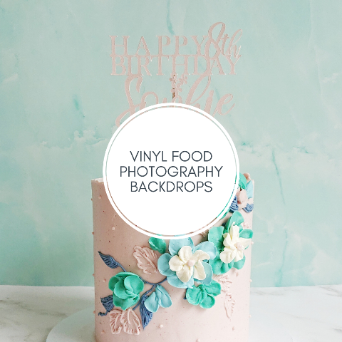 Vinyl Backdrop, Food Photography, Food Safe Backdrop, Easy-to-Clean, Reusable